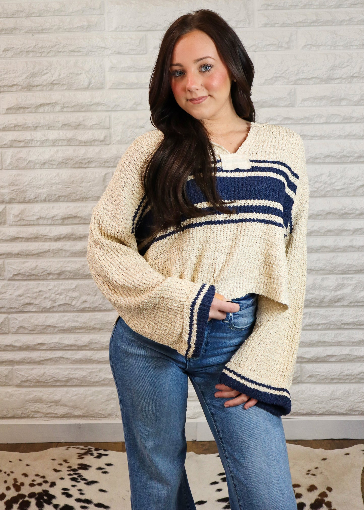 Calm & Collected Striped Sweater