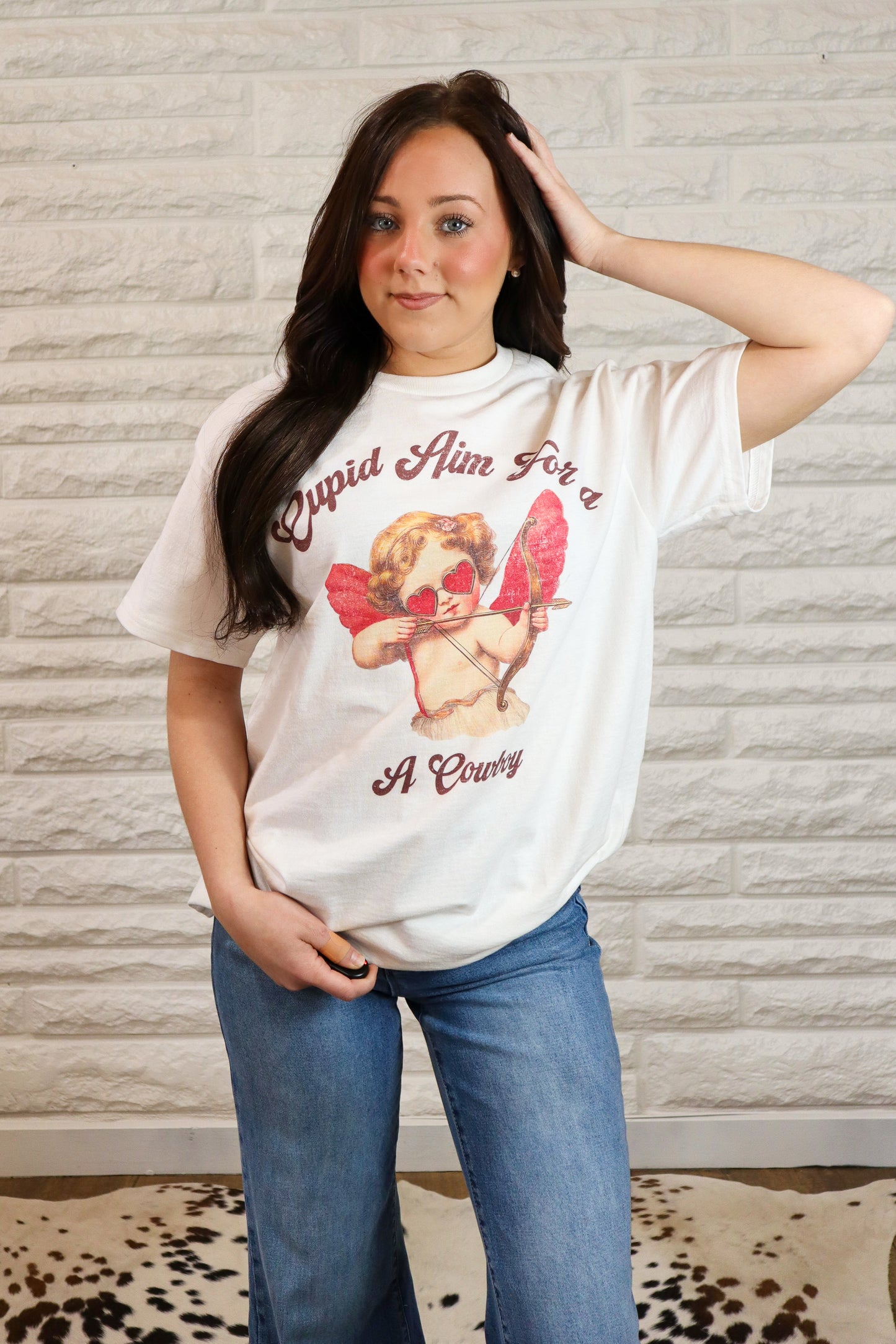 Cupid Aim For A Cowboy Tee