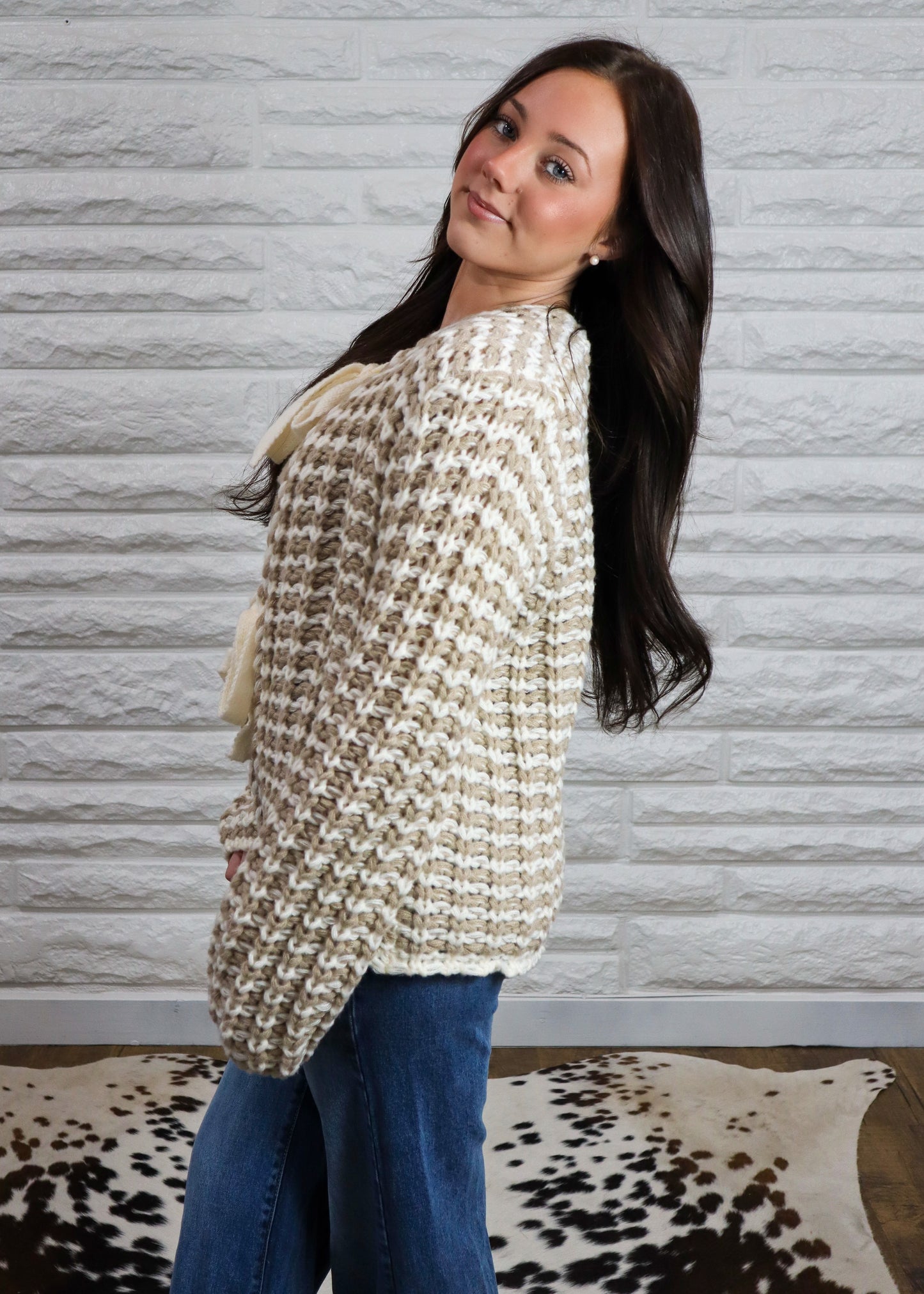 Winter Retreat Tie Front Cardigan