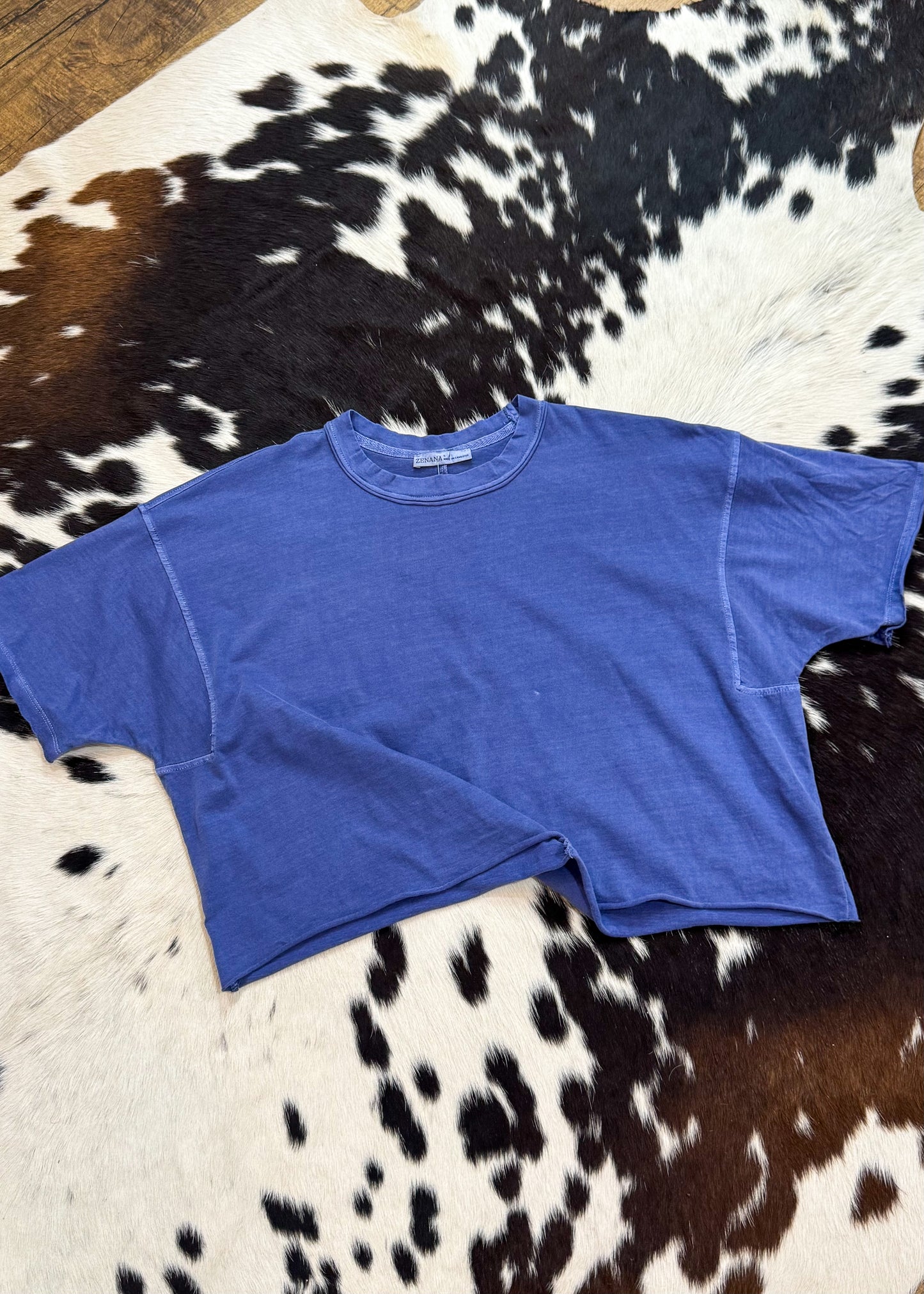 Toni Oversized Box Tee - Blue