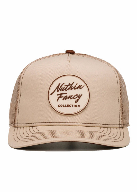 Pioneer Linden Trucker Hat -Tan & Brown