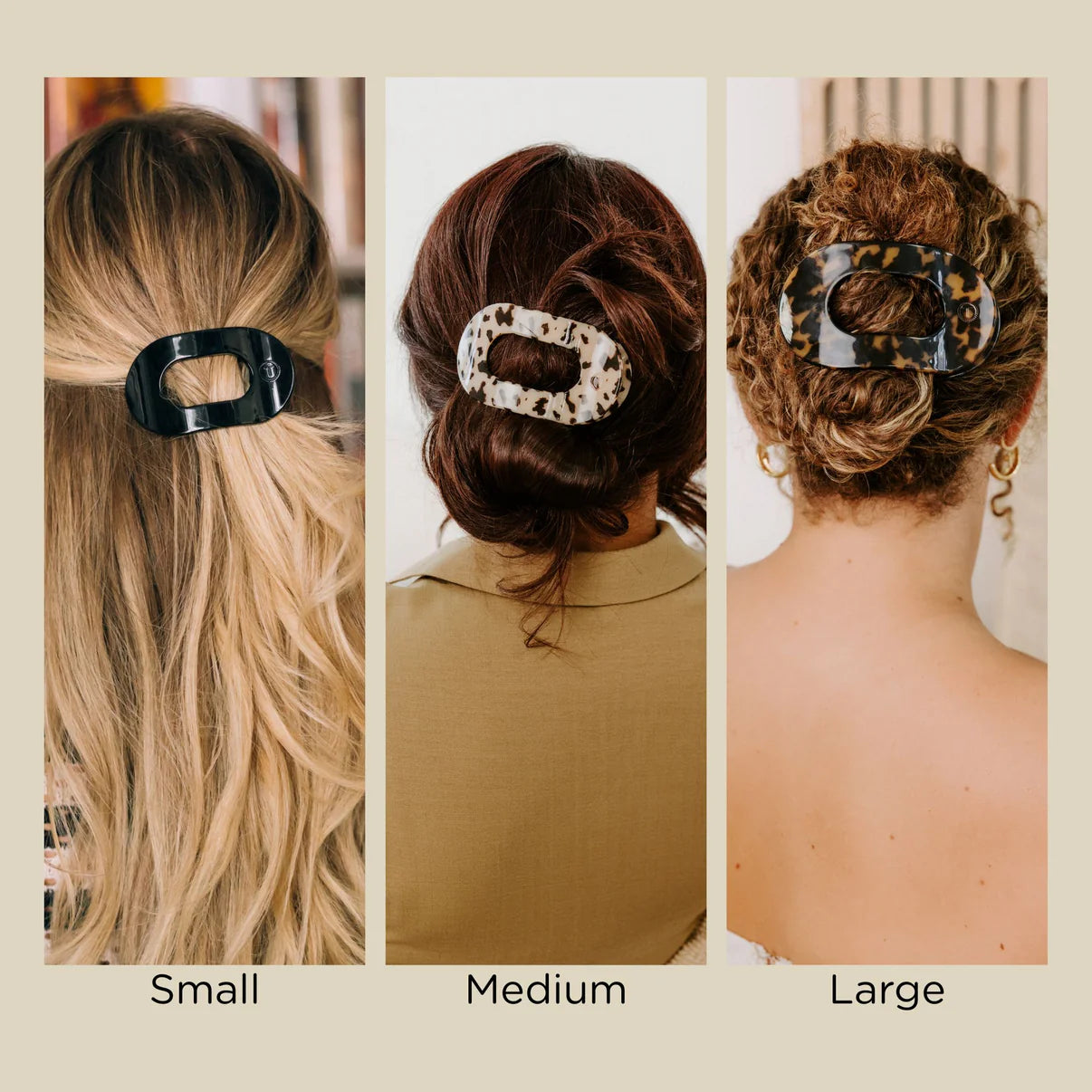 Teleties - Flat Round Hair Clips