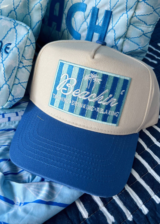 Beachin' Vintage Trucker Hat - Periwinkle