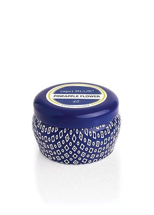 Pineapple Flower Signature Blue Mini Tin, 3oz