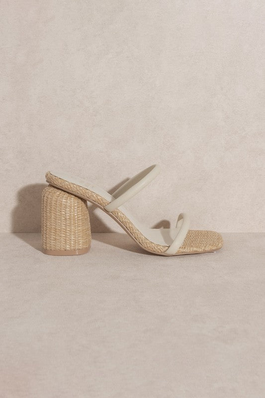 Margaret Raffia Heel Sandals