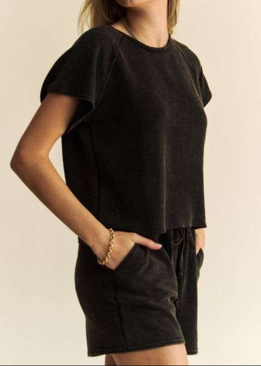 Lex Ash Washed Set - Black