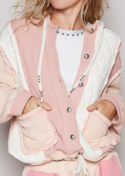 Just Relax Hooded Jacket - Pink
